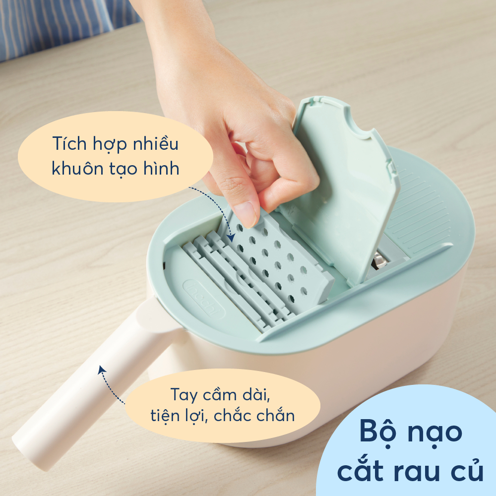 Bộ nạo cắt rau củ Inochi - cao cấp, đa năng, tiện lợi, cắt nhỏ, vụn, lát, tạo hình thực phẩm