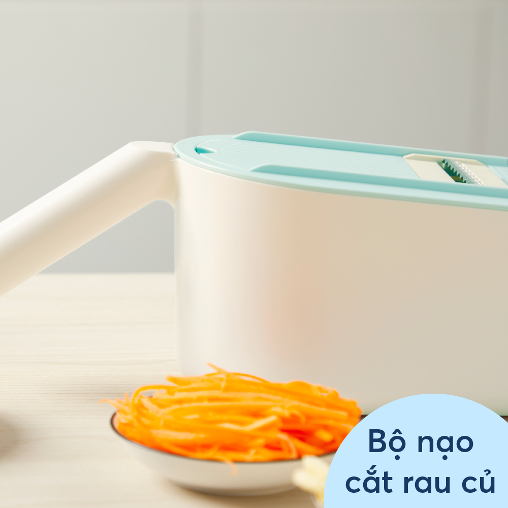 Bộ nạo cắt rau củ Inochi - cao cấp, đa năng, tiện lợi, cắt nhỏ, vụn, lát, tạo hình thực phẩm