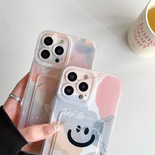 Ốp lưng iphone trong túi đựng thẻ ảnh mặt cười goodluck 7/7plus/8/8plus/xs/11/12/13/14/15/pro/max/plus/promax - ct2002