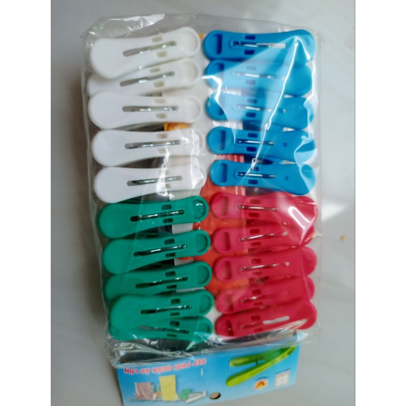 Lố 20 Kẹp Phơi Quần Áo Người Lớn, Trẻ Em