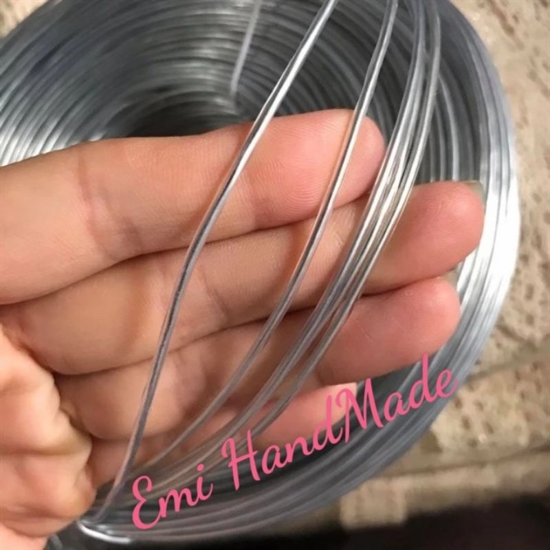 Kẽm bọc nhựa dẻo 2mm nẹp búp bê - vành nón - tạo dáng thú bông - làm handmade ( 1 mét)