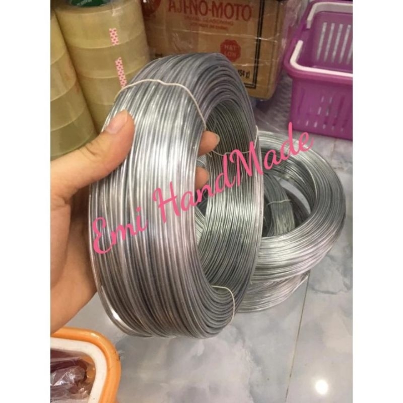 Kẽm bọc nhựa dẻo 2mm nẹp búp bê - vành nón - tạo dáng thú bông - làm handmade ( 1 mét)
