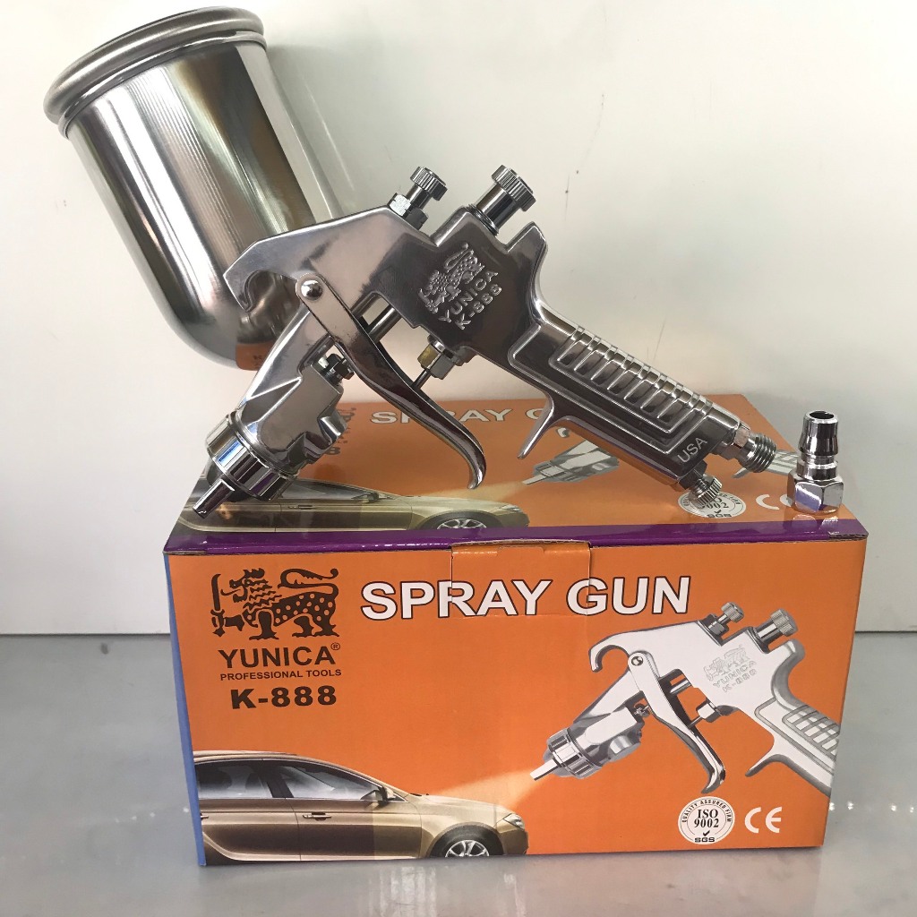 Súng Phun Sơn PU Gỗ K888 Yunica 1.3mm & 1.5mm | Shopee Việt Nam