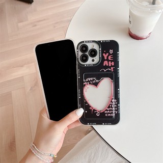 Ốp lưng iphone trong túi đựng thẻ ảnh Love strawberry 7/7plus/8/8plus/xs/11/12/13/14/15/pro/max/plus/promax - ct2000