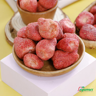 Dâu Tây Sấy Giòn Nguyên Trái Thượng Hạng - Snack Lành Mạnh, 100% Tự Nhiên, Không Đường Thêm 100g