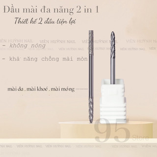 Đầu mài thép 2 đầu phiên bản nâng cấp - đầu 2 in 1 đa năng mài da , mài khoé , mài móng , phá gel