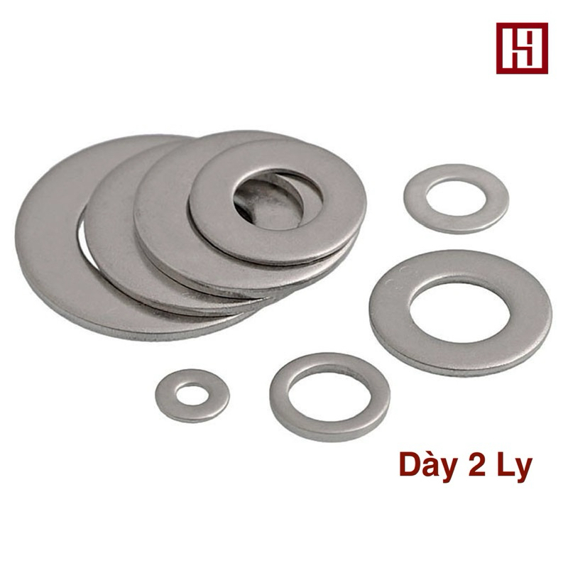 (10 con) Lông đền Inox 304 loại Dày (2 Ly), bảng lớn-nhỏ từ M6-M30 ...