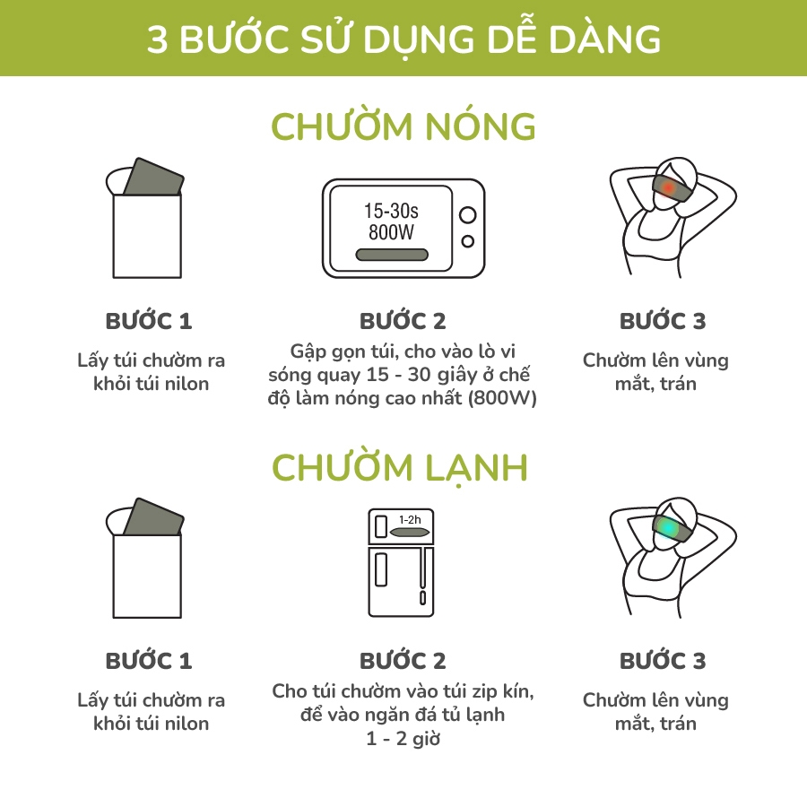Ảnh Túi Chườm Mắt Thảo Dược Hapaku, Giảm Nhức Mỏi Mắt, Thư Giãn Ngủ Ngon 4
