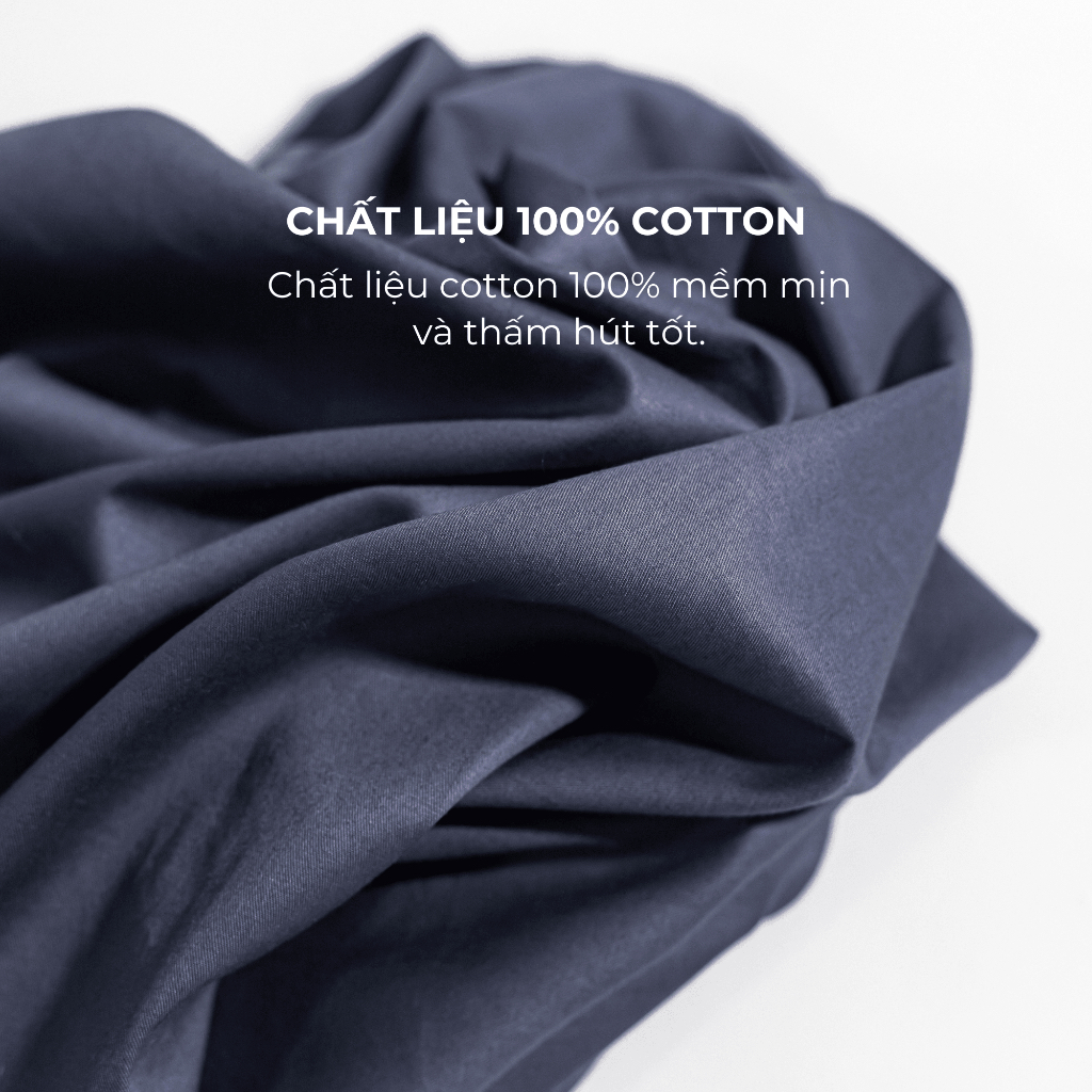 Ảnh 01 Vỏ Gối Nằm Gòn Bedding Cotton 100% Hàn Quốc Màu Trơn 50x70 cm 3