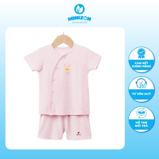 Bộ Lullaby sơ sinh cài lệch cộc tay NH214V