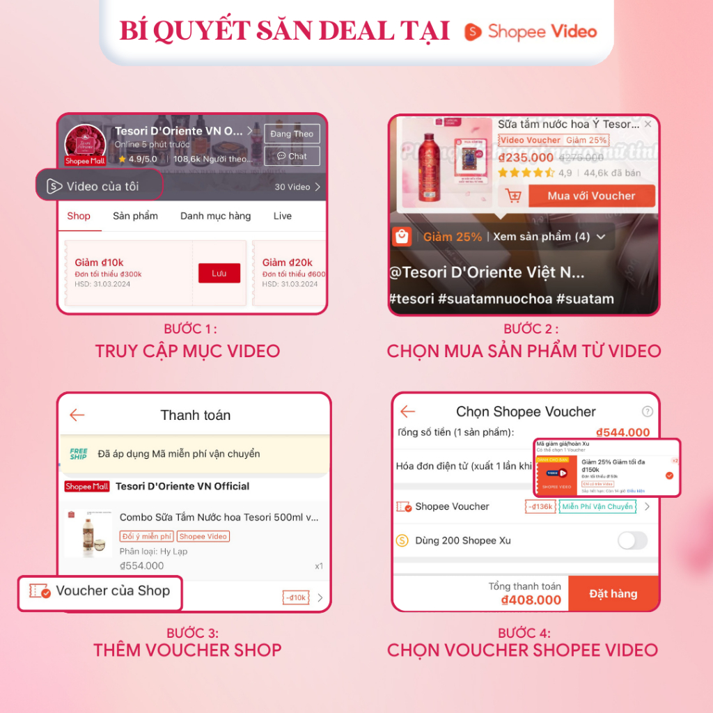 Ảnh Combo tiện ích Sữa tắm 250ml và nước hoa 10ml Tesori d' Oriente phù hợp mang đi du lịch 1