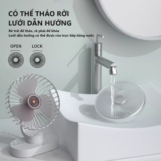Quạt Mini Để Bàn Siêu Mát YAMAZAKI 2800mAh Cho Học Sinh Sinh Viên Sử Dụng Lên Đến 8 Tiếng Có Thể Sạc 4 Tốc Độ Gió