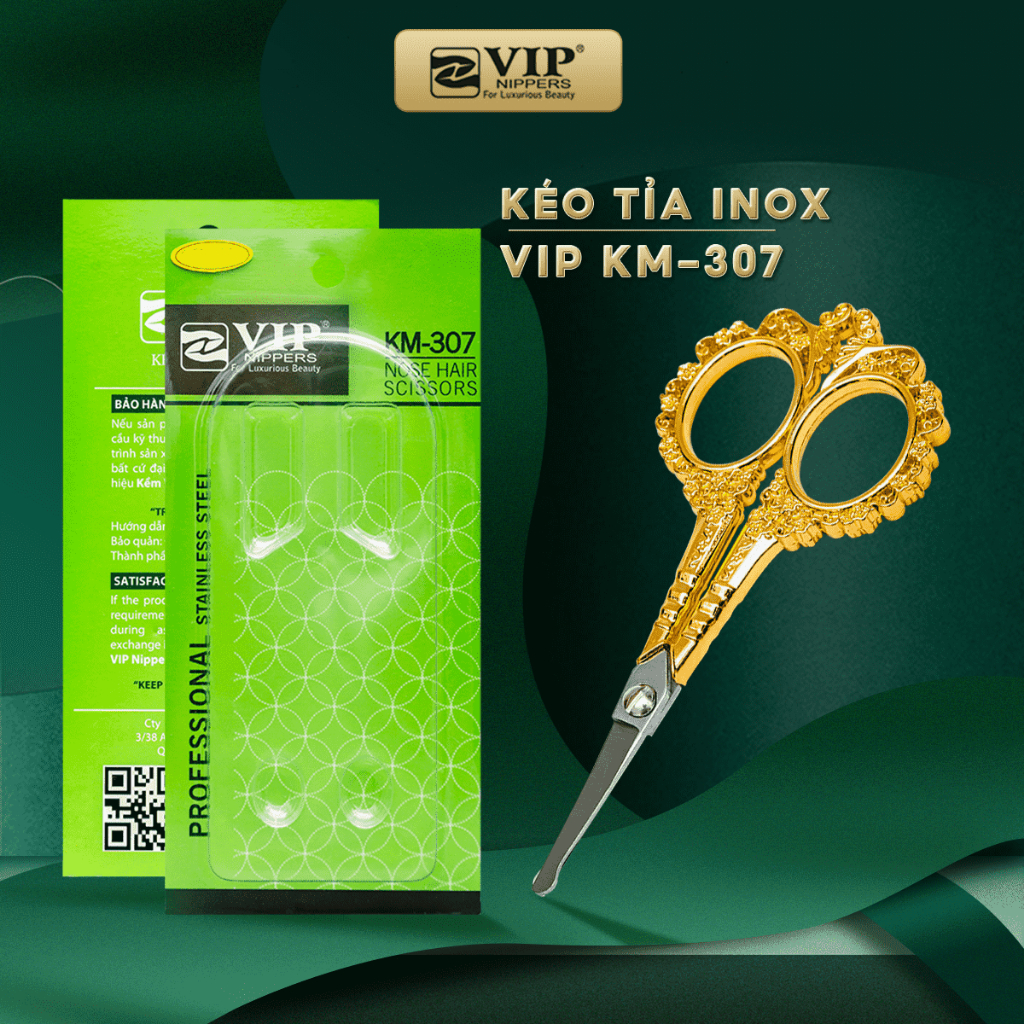 Kéo Tỉa Lông Mũi Đầu Tròn Inox Không Rỉ,  An Toàn Và Tiện Lợi