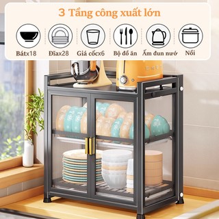 Gslife Kệ Để Bát Đĩa Đa Năng Nhà Bếp, Kệ Có Nắp Đậy, Có Khay Hứng Nước, Kệ Nhà Bếp Kệ Chén