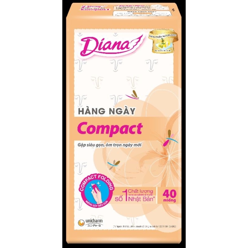 Bộ 4 gói băng vệ sinh hàng ngày Diana sensi 40 miếng/gói tùy chọn