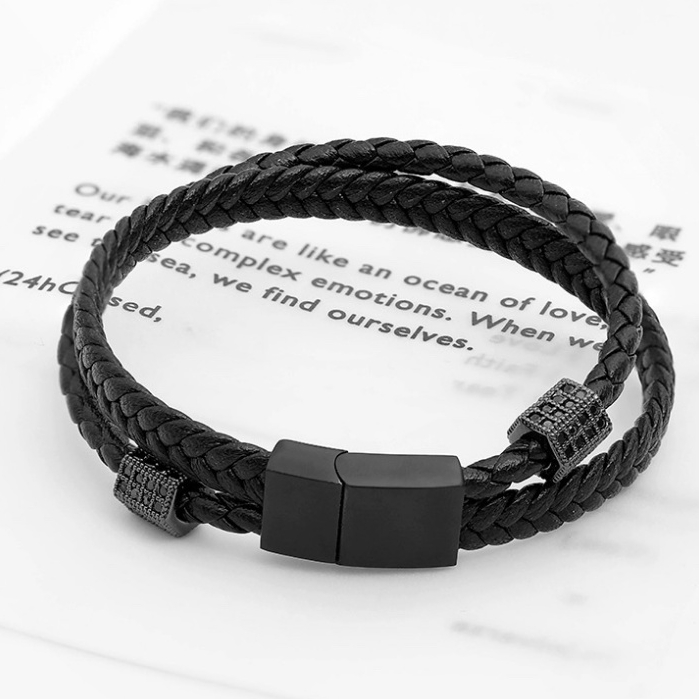 Vòng tay nam titan không gỉ KuuClothes nhiều lựa chọn cá tính chất ngầu Hàn Quốc - Lắc tay nam tổng hợp