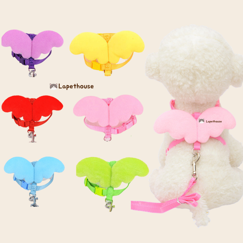 Dây Dắt Cánh Thiên Thần Hamster Bọ Ú Thỏ Sóc Bay Đất Chó Đi Dạo Mèo Dài Con Nhỏ Thú Cưng Chơi Show 9 Màu Đỏ Tiện Lợi