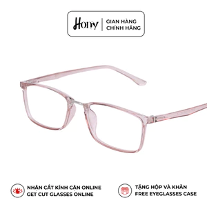 Mắt kính Nữ thời trang HONY - Gọng nhựa TR90 hồng càng siêu dẻo bền bỉ A1