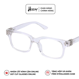 Mắt kính Nữ thời trang HONY - Gọng kinh trắng càng họa tiết cách điệu A10