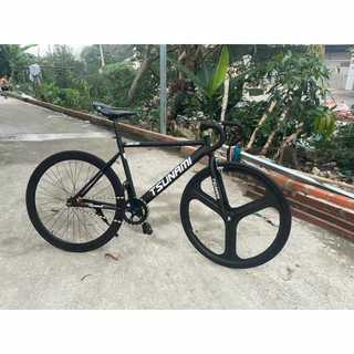XE ĐẠP THỂ THAO FIXED Gear Tsunami (CÓ THỂ THAY ĐỔI BÁNH XE BẰNG BÁNH BA ĐAO) màu trắng/xám/đen/xanh