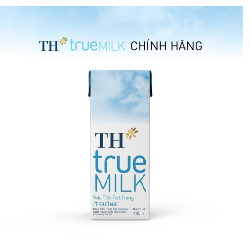 Thùng 48 hộp sữa tươi tiệt trùng có đường /it đường TH True Milk 180ml (180ml x 48)