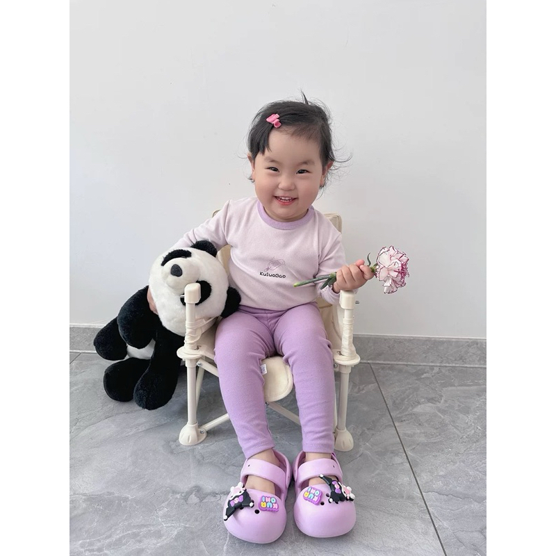 Dép sục cho bé gái hình thỏ Koromi siêu nhẹ êm chân có quai sau