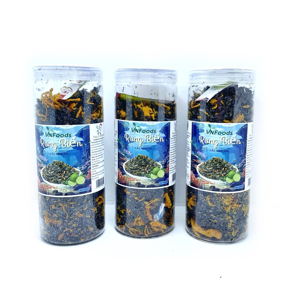 Rong Biển Lắc Khô Gà Thơm Ngon 400Gr Ăn Vặt KingFood