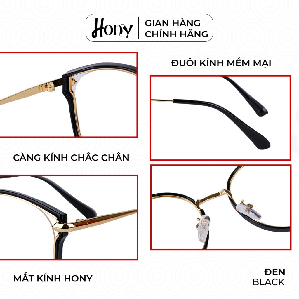 Mắt kính Nữ thời trang HONY - Gọng mắt mèo hợp kim phong cách cá tính