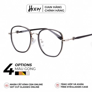 Mắt kính Nữ thời trang HONY - Gọng Acetate dáng tròn càng cách điệu gấu dễ thương