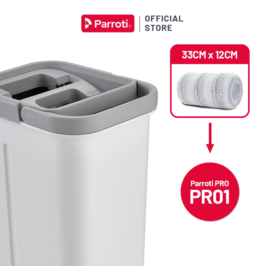 Ảnh Miếng lau nhà 33x12cm, dùng cho bộ lau nhà Parroti Pro PR01 1