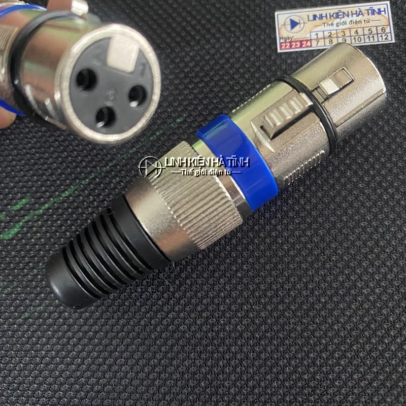 Jack canon đực - cái chuôi kim loại rắc canon hàn dây loa hàng chất lượng