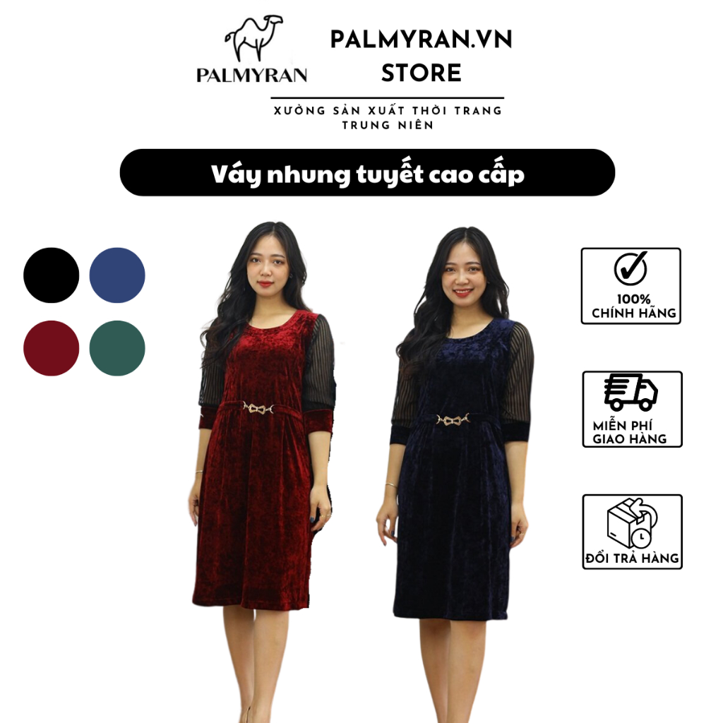Váy ( Đầm) Nhung Tuyết Cao Cấp NT03