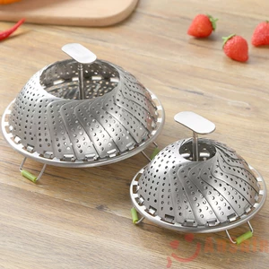 Xửng hấp Inox cao cấp Vỉ hấp đa năng, mở rộng hoặc thu nhỏ tùy ý phù hợp với hầu hết các loại xoong nồi