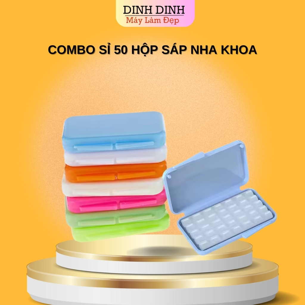 Combo sỉ 50 hộp Sáp nha khoa, sáp chỉnh nha cho người niềng răng, sáp ...