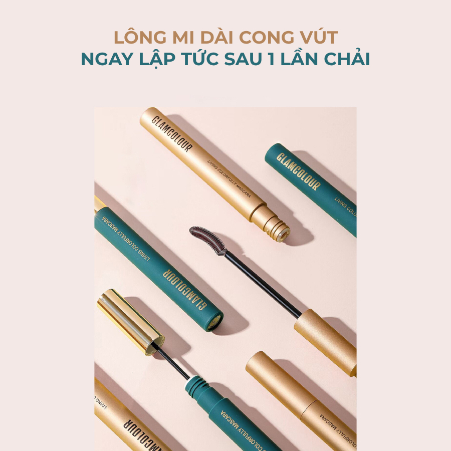Mascara Glamcolour chuốt mi chống thấm nước giúp đôi mi dài và cong tự nhiên