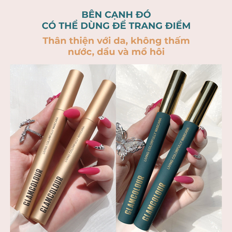 Mascara Glamcolour chuốt mi chống thấm nước giúp đôi mi dài và cong tự nhiên