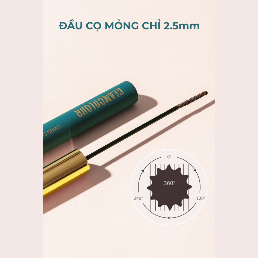 Mascara Glamcolour chuốt mi chống thấm nước giúp đôi mi dài và cong tự nhiên
