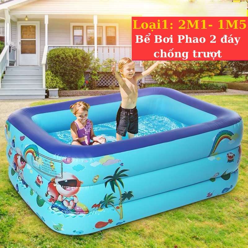 Bể Bơi Phao 3 Tầng 2M1_ 1 M5( Loại 1) - Bể Bơi 3 Tầng Loại To - Bể Phao ...