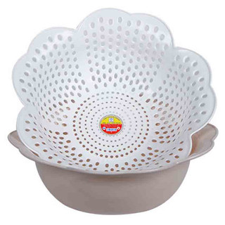 Rổ nhựa hoa mai  2 in 1 Việt Nhật màu sắc tươi tắn bền đẹp 3395-1