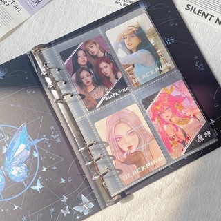 Sổ Đựng Card Binder A5 Rỗng 6 Còng Album Butterfly Ảnh Bo Góc Thần Tượng Kpop Timo VPBL26