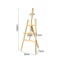 Giá vẽ gỗ thông nhập khẩu, giá đỡ tranh điều chỉnh chiều cao 70 - 90 - 120 - 150 - 175 cm
