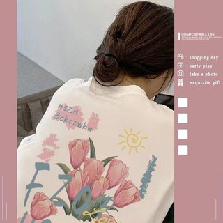 Áo Thun Nữ Cotton Tay Ngắn Dáng Rộng In Họa Tiết Nghệ Thuật Thời Trang Mùa Hè Mới Cho Nữ