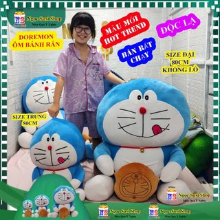 [HOT TREND] THÚ NHỒI BÔNG DORAEMON DOREMON ÔM BÁNH RÁN SIÊU TO KHỔNG LỒ ÔM NGỦ MẪU MỚI - gấu bông đồ chơi doll toy búp b