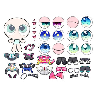 Đồ chơi bóc dán búp bê giấy Hatsune Miku - Búp bê giấy Pighandmade