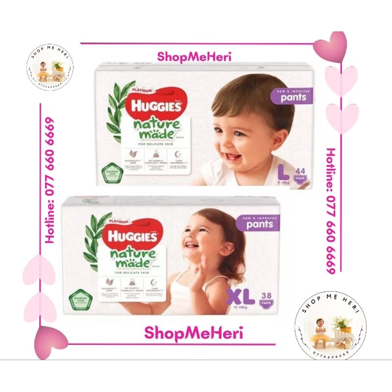 COMBO 3 Bỉm HUGGIES siêu cao cấp Platinum Nature Made size M58/L44/XL38 ...