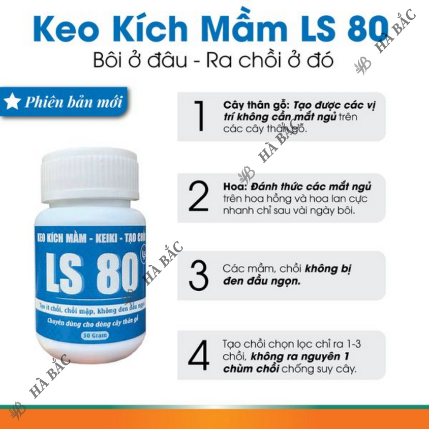 Keo liền sẹo liền da LS70, LS80, keo tạo xù, keo kích mầm dùng cho cây - Diệt khuẩn tốt kéo sẹo nhanh (30gr/100gr)
