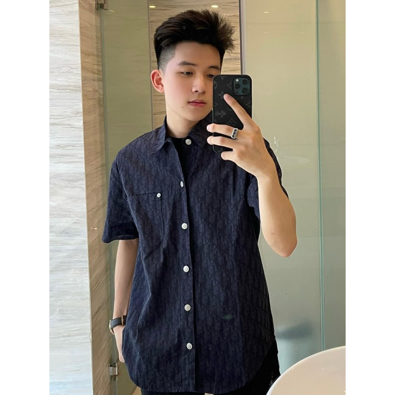 áo sơ mi họa tiết nam cao cấp