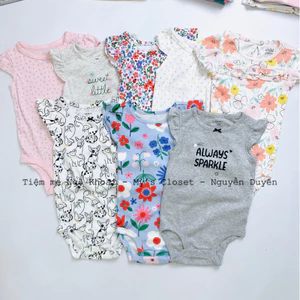 6/9M 7-9kg Body suit hai dây, cánh tiên, ba lỗ cho bé yêu chất liệu cotton mềm mát