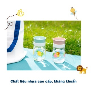 Bình tập uống thông minh Goki Circle an toàn dung tích 350ml - Chính hãng INOCHI