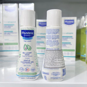 Gel tắm gội Mustela Gentle Cleansing Gel 50ml